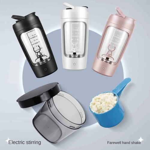USB Electric Protein Shaker Bottle Portable 1200mAh Rechargeable – Image 2