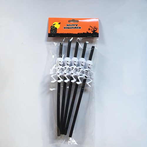 5 Pcs Phantom Straws Halloween Skull Straw – Image 4