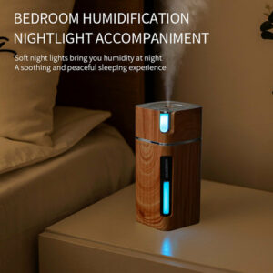 Humidificateur d'air à ultrasons, mini-générateur de brume USB avec éclairage LED