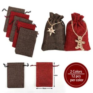 Calendrier de l'Avent de Noël – 24 ornements en bois à suspendre, numérotés