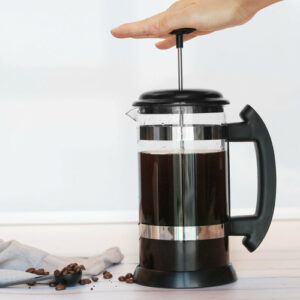 Cafetière en verre à filtre à piston