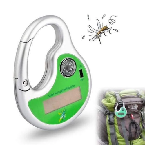 Répulsif à ultrasons contre les moustiques à recharge solaire portable