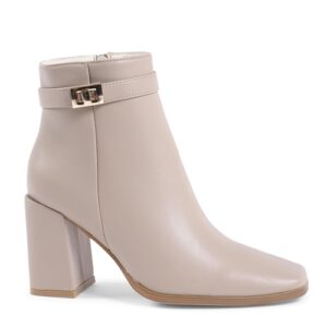 19V69 Italia Womens Ankle Boot Beige X730 BEIGE