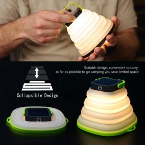 Lampe de camping pliable, étanche IP68, à énergie solaire, repliable