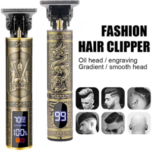 Cordless Hair Trimmer Vintage Hair Clipper USB Fast Charging Hair