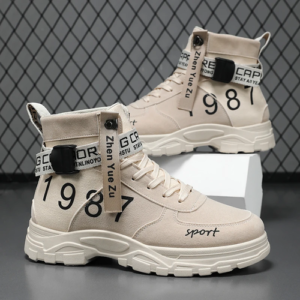 Einfarbige, modische und vielseitige High-Top-Wanderschuhe für Herren,