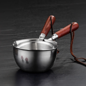 Mini-poêle en métal, casserole de cuisine en acier inoxydable à paroi épaisse 300ML - 500ML