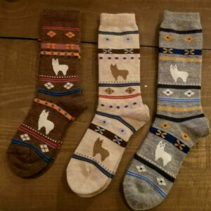 Chaussettes pour observer les alpagas