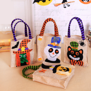 Décorations d'Halloween : sacs de collecte de bonbons « Trick or Treat » pour enfants
